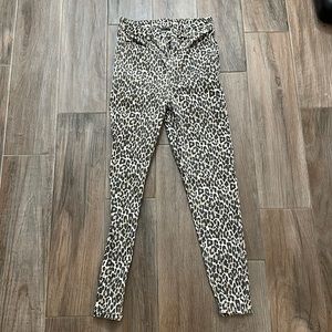 American Eagle Cheetah Skinny Jeans